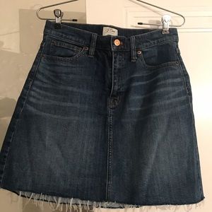 JCrew Denim Mini Skirt